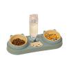 thumbnail image 3 of Comida para gatos Tazón doble Mascota Alimentador automático Dispensador de agua Contenedor de comida para perros y gatos JShteea Libre de BPA, 3 of 8