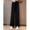 thumbnail image 6 of RUTAYY Toddler Teen Children Pants Solid Color For Girls Casual High Elastic Waisted Drawstring Loose Fit Sweatpants Streetwear Trouser Stylish Pants, 6 of 8