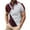 Red, variant on Mens Breathable Polo Shirts Quarter Zip Color Block Short Sleeve Athletic Shirt 2024 Summer Outdoor Golf Tops