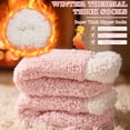 thumbnail image 5 of Loritta Secret Women's Fuzzy Slipper Socks 2 Pairs Winter Cozy Warm Thick Socks with Non-Slip Grippers, 5 of 9