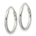 thumbnail image 2 of White Sterling Silver Earring Endless Women'S 19 mm, 2 of 3