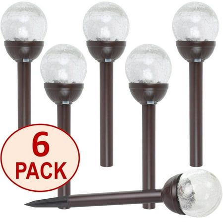 Solascape Le Glass Globe Color Changing Led Solar Path Lights Solascape Le Glass Globe Color Changing Led Solar Path Lights Set 6 Bronze Com