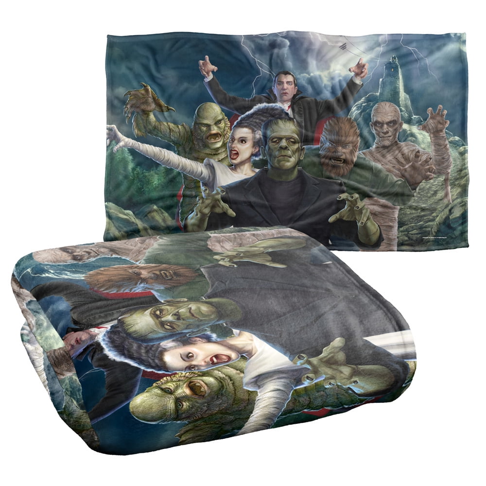 Universal Monsters Blanket, 36"x58", Silky Touch Super Soft Throw