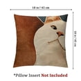 thumbnail image 4 of Dark Orange Decorative Velvet Throw Pillow Cover with Cloth Texture Patchwork Cushion Case Modern Pillowcase for Sofa Couch Bedroom Living Room Home Decor, 4 of 7