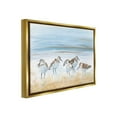 thumbnail image 4 of Stupell Industries Summer Sandpipers on Shore Animals & Insects Painting Gold Floater Framed Canvas Art Print Wall Art, 21 x 17, 4 of 10