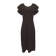 thumbnail image 4 of Vestido de Verano para las Mujeres sin Mangas Cuello en V con Mangas Voladoras, Color Sólido Y Vestido Sexy Fluido para las Mujeres, 4 of 6