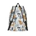 thumbnail image 2 of Picia Winter Forest Animals Printed Canvas Daypack - Stylish and Durable Vintage Compact Backpack - Class, Work, Travel, or Laptop Bookbag,Organized Compartments-Small, 2 of 6