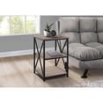 thumbnail image 3 of 26" Rectangular Dark Taupe Black Metal Accent Table, 3 of 4