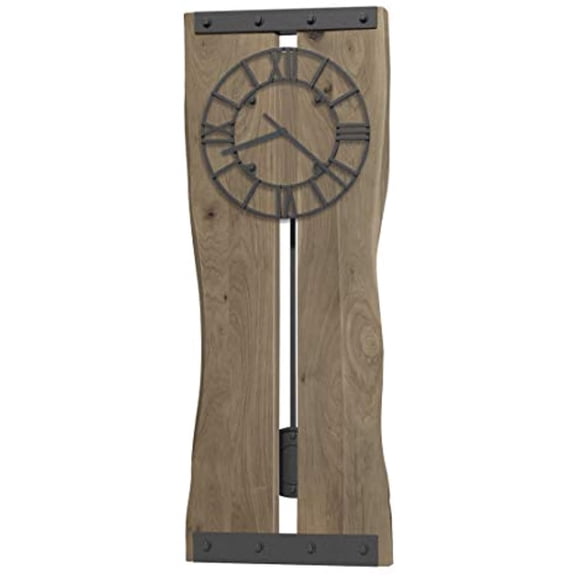 Howard Miller Zeno Wall Clock in Natural Gray Finish