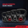 thumbnail image 4 of RBX Cement Kettlebell with Shock-Proof Plastic Coating for CrossFit Training, 15lb, 4 of 5