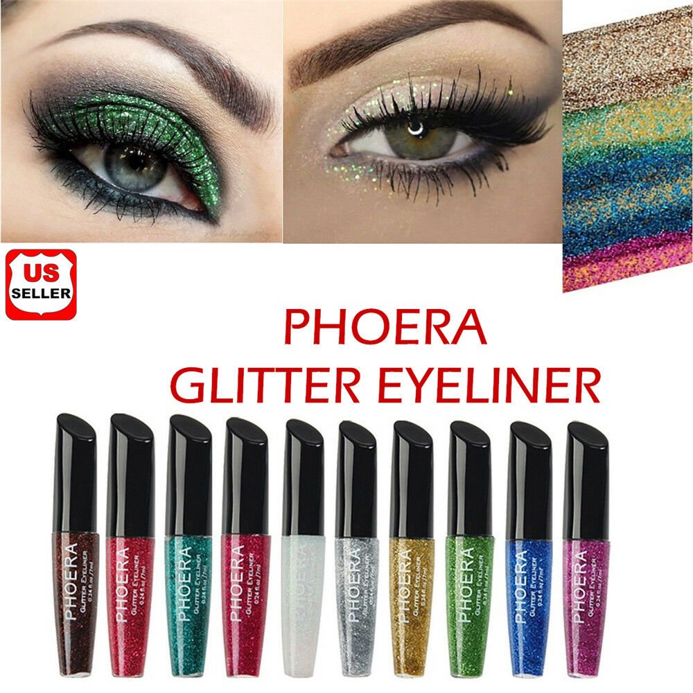 PHOERA Glitter Shimmering Liquid Eyeliner Shiny Makeup Cosmetic Beauty Tool Hot