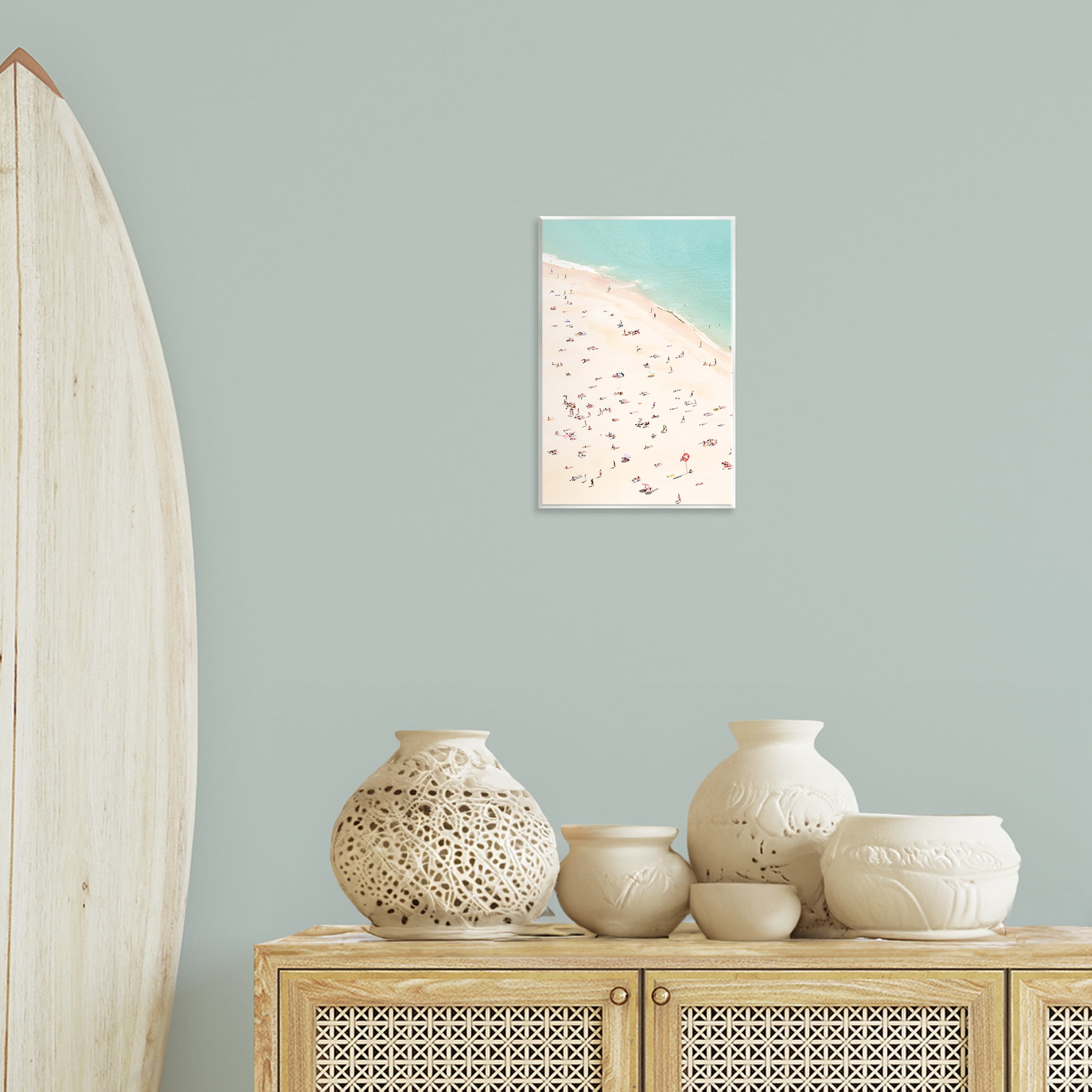 Stupell Industries Summer Beachgoer Crowd Nautical & Beach Photography Unframed Art Print Wall Art, 10 x 15