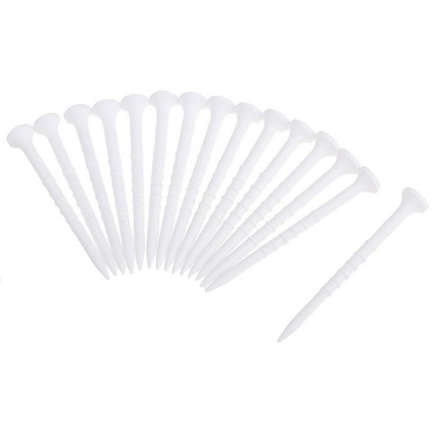 15Pcs Durable golf professional tees Holder For Golf Driving Range Tee Practice Tool White