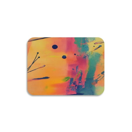 

Dish Drying Mat Diatomite Kitchen Mats Counter Absorbent Dish Pad Drainer Rack Abstract Painting with Bold Brushstrokes