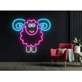 thumbnail image 4 of Glowneon Sheep Neon Sign, Animal Led Wall Decor, Kidroom Decor, 4 of 4