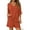 Burnt Orange, variant on Womens 2 Piece Sets Oversized Vneck Half Sleeve Tops Shorts Lounge Set Casual Summer Travel Beach Outfits