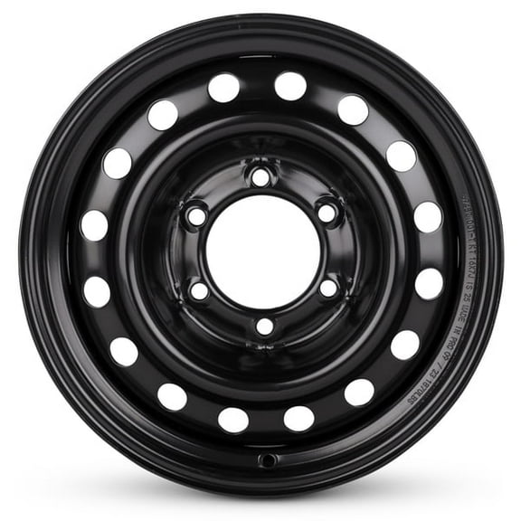 New OEM Replacement Wheel 16x7 in for 1996-2002 Toyota 4Runner Painted Black 16 inch Steel Rim
