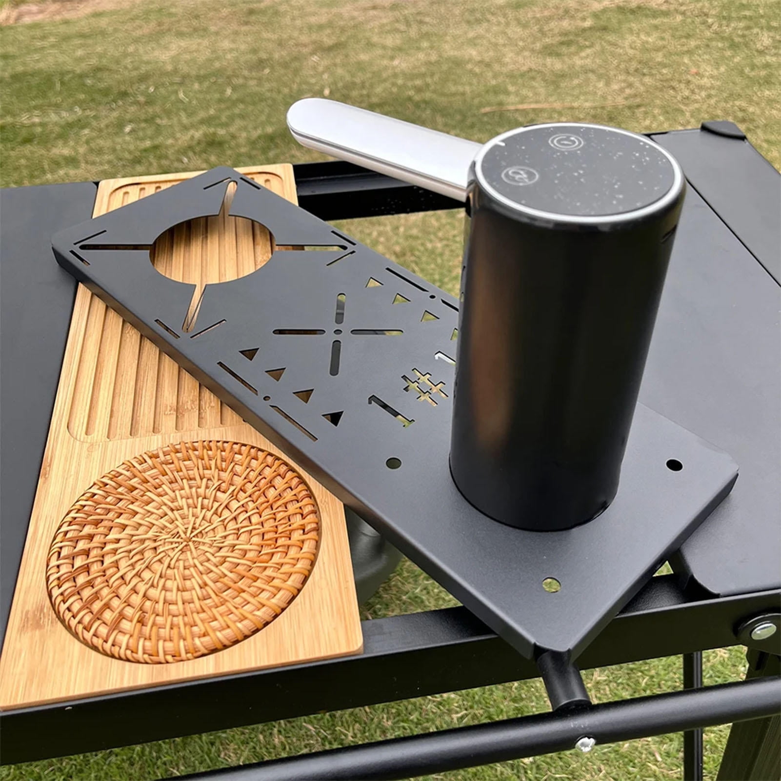 YAHHU Portable IGT Table Plate with Electric Water Dispenser – Modular Design, Quick‑Connect Slot, 1200 mAh Battery, 1.0 mm Steel, Ideal for Disk Stoves