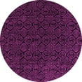 thumbnail image 1 of Ahgly Company Indoor Round Abstract Pink Modern Area Rugs, 6' Round, 1 of 4