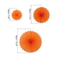 thumbnail image 2 of Uxcell Hanging Paper Fans Party Set 12Pcs Round Pattern Hanging Paper Fans Decoration for Home Birthday Wedding(orange), 2 of 6