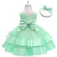 thumbnail image 6 of FRSASU Girls Summer New Sleeveless Little Girls' Sequin Mesh Tull Princess Dress Sleeveless Flower Party Ball Gown Mint Green 4 Years, 6 of 6