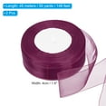 thumbnail image 2 of Uxcell 1.6 Inch Organza Ribbon 100 Yard Gift Wrapping Ribbon Burgundy, 2 Roll (50Yard/Roll), 2 of 6