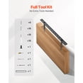thumbnail image 6 of VEVOR Floating Shelf Brackets 2 Pcs, 150 lbs/68 kg Weight Capacity, 22x6.2x1.5 inch / 558.4x157.4x38.1 mm, Heavy Duty Hidden Shelf Brackets Support, Wall Mounting Invisible Floating Shelves Bracket, 6 of 9