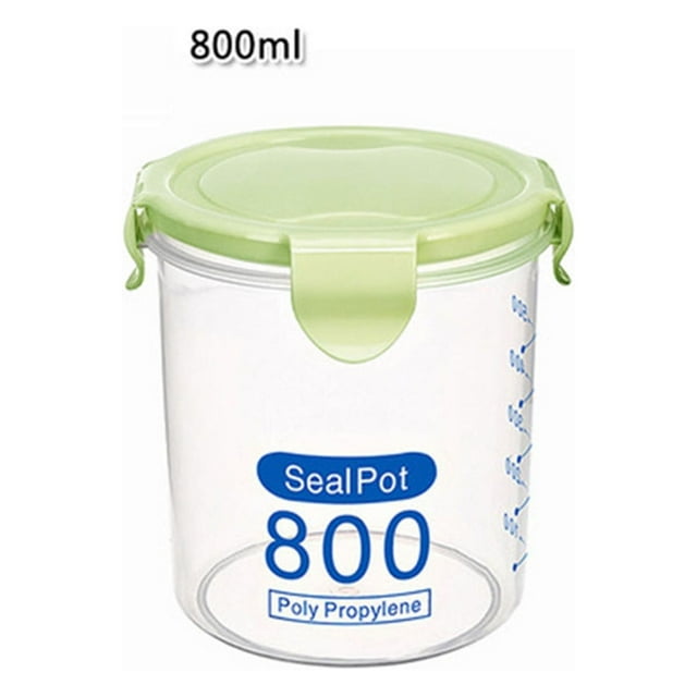 Boîte de Rangement de Cuisine Scellée Conservation des Aliments Pot Frais en Plastique