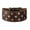 Brown, variant on 3" Extra Wide Heavy Duty Genuine Leather Studded Black Leather Collar. Fits 15"-18" Neck Medium Breeds