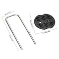 thumbnail image 3 of Landscape Fabric Staples Lawn Staples Weed Barrier Staples Garden Pins For Securing Fabric Netting Ground Sheets Fleece, 3 of 9