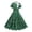 Green, variant on Women's 1950s Retro Style Dresses Vintage Short Sleeve Tie Neck Swing Dress Midi Prom Dress with Belt, Guest Dresses for Women(Purple,XXL)