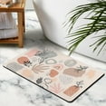 thumbnail image 3 of Pink Boho Abstract Plant Bath Rugs - Non-Slip, Washable 20x32 inch Mat for Bathroom Sink, Tub, Shower Elegance!, 3 of 5