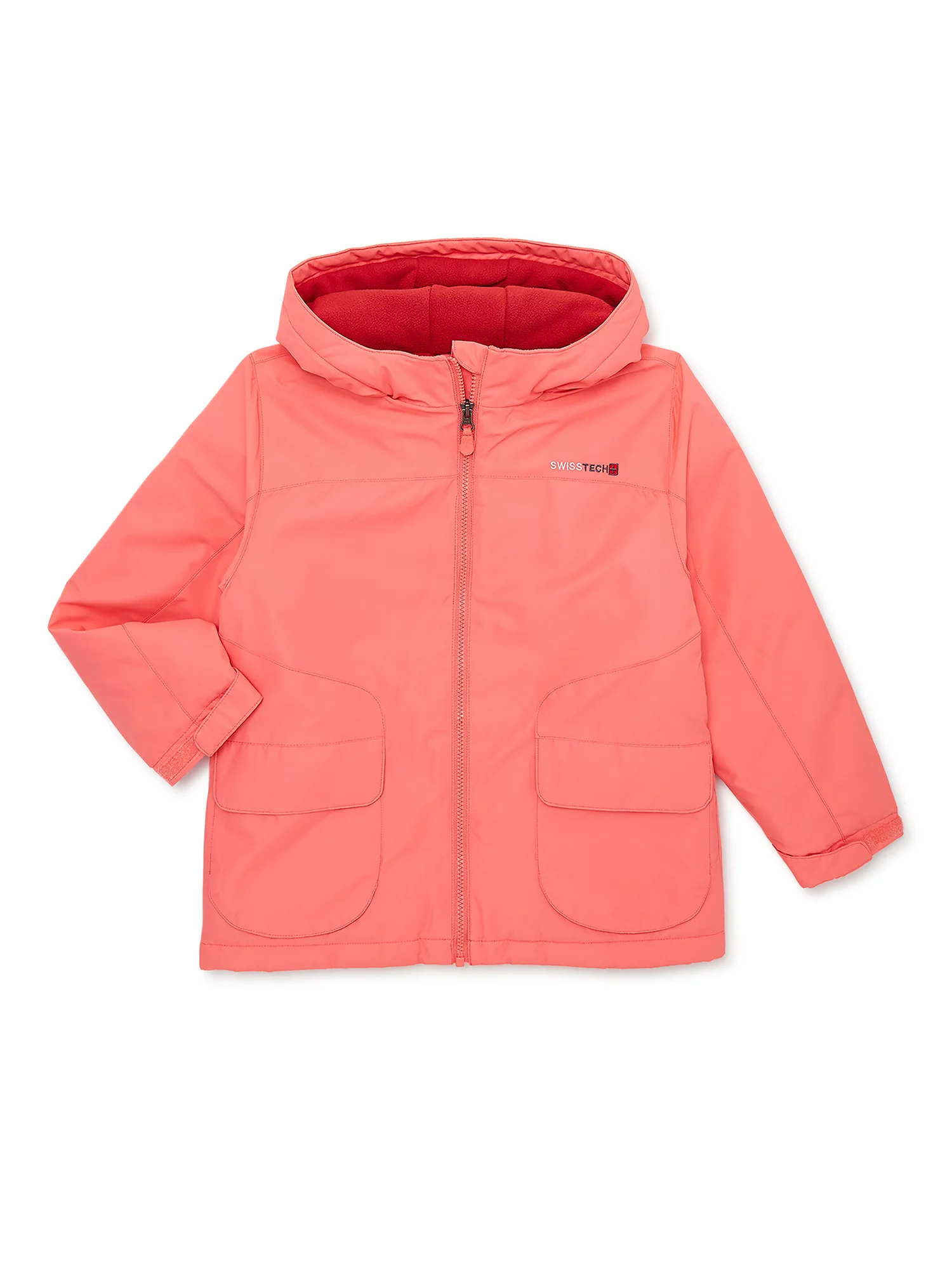 Swiss Tech Girls 3-in-1 Systems Winter Jacket with Hood, Sizes 4-18 & Plus