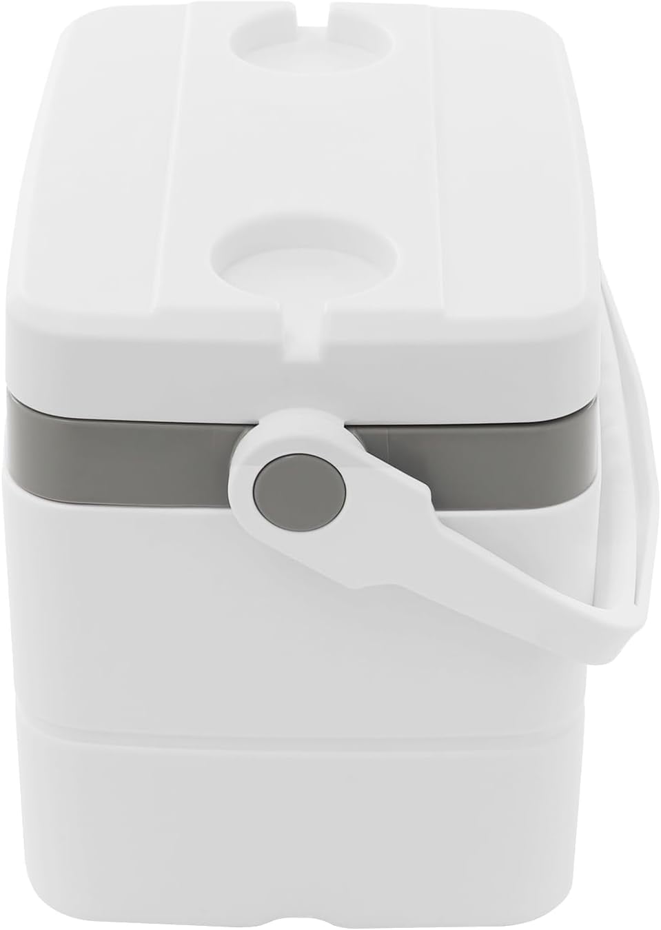 Grey + White 9Qt Insulated Ice Chest Box Portable Ice Chest Hard Cooler Box Lightweight Small Proof Ice Lunch Box with Handle Outdoor Ice Pack for Travel, Camping, Shopping