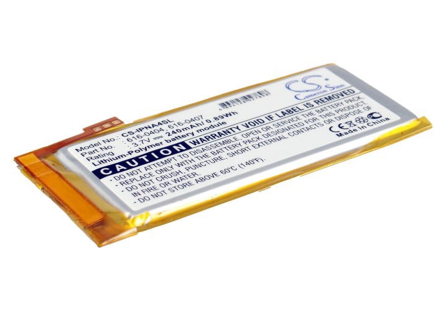 Replacement Battery for Apple iPod Nano 6th,ipod nano 6th generation,PN:616-0531,110mAh  - Walmart.com