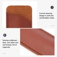 thumbnail image 3 of Estuche de cuero para una sola pluma estilográfica, 5 piezas, funda suave para bolígrafo para hombres y mujeres, funda protectora para lápiz, 16 x 4,2 cm, 3 of 5