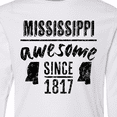 thumbnail image 4 of Inktastic Mississippi Awesome Since 1836 Long Sleeve Youth T-Shirt, 4 of 5