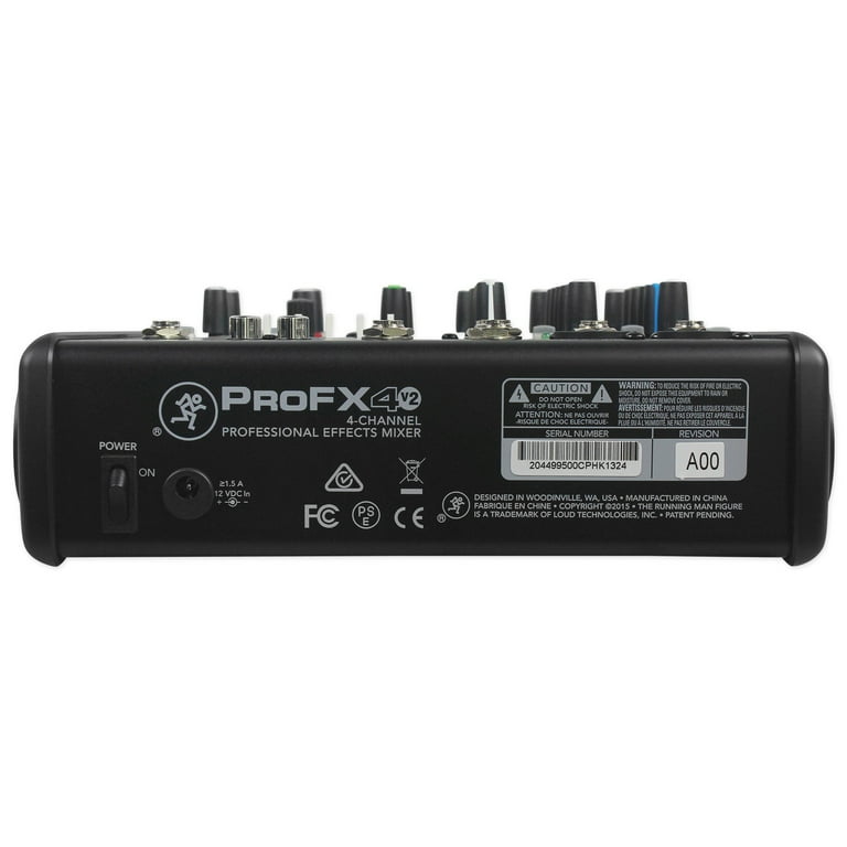 Mackie ProFX4 v2 4チャンネル　ミキサー ProFX4v2】Mackie 4チャンネルプロフェッショナルエフェクター