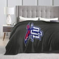 thumbnail image 4 of Lubbock Christian University Logo Fleece Blanket, Very Soft Microfiber Flannel Blanket for Couch Warm and Cozy for All Seasons, Black, 4 of 6