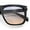 Black - Black Brown, variant on Oversized Large Horn Rim Dimensional Thick Plastic Rectangle Sunglasses All Black