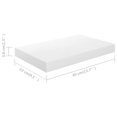 thumbnail image 3 of Estantes Flotantes de Pared Casafoyer en MDF Blanco Brillante 2 piezas, 3 of 5