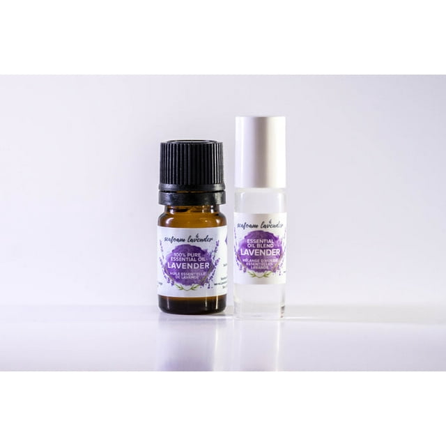 Seafoam Lavender Co. LAVENDER ESSENTIAL OIL BLEND (5 mL / 0.17 fl oz Rollerball Applicator)