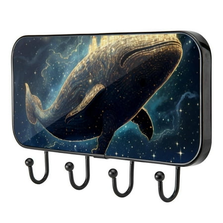 

Whale Self Adhesive Towel Coat Wood Iron Hooks for Home Keys Door Outdoor Home Improvement Utility Hook