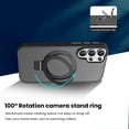 thumbnail image 6 of Entronix Magnetic Case for Galaxy S26 Ultra, Frosted Matte Back with Kickstand Slim Fit Cover, Black, 6 of 6