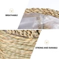 thumbnail image 3 of OUNONA Rattan Flowerpot Flower Vase Light Brown Durable Wine Cabinet 1Pack, 3 of 6