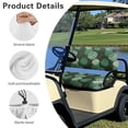 thumbnail image 6 of Uorisanigo Tropical Palm Leaf Golf Cart Seat Easy to Install Golf Seat Cushion Cover Polyester Dress UP Older Golf Cart Vinyl Seat Adjustable Straps for Most 2 Passenger Club Car, 6 of 7