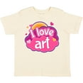 thumbnail image 3 of Inktastic Artist I Love Art Girls Toddler T-Shirt, 3 of 5