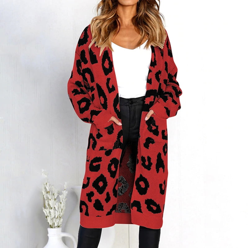 cheetah cardigan walmart