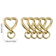 thumbnail image 3 of Juego de 5 llaveros con forma de corazón | Hebilla de aleación para bolso y llavero decorativo | Decoración navideña de San Valentín con gancho | Colores oro rosa, plata, negro, 3 of 5