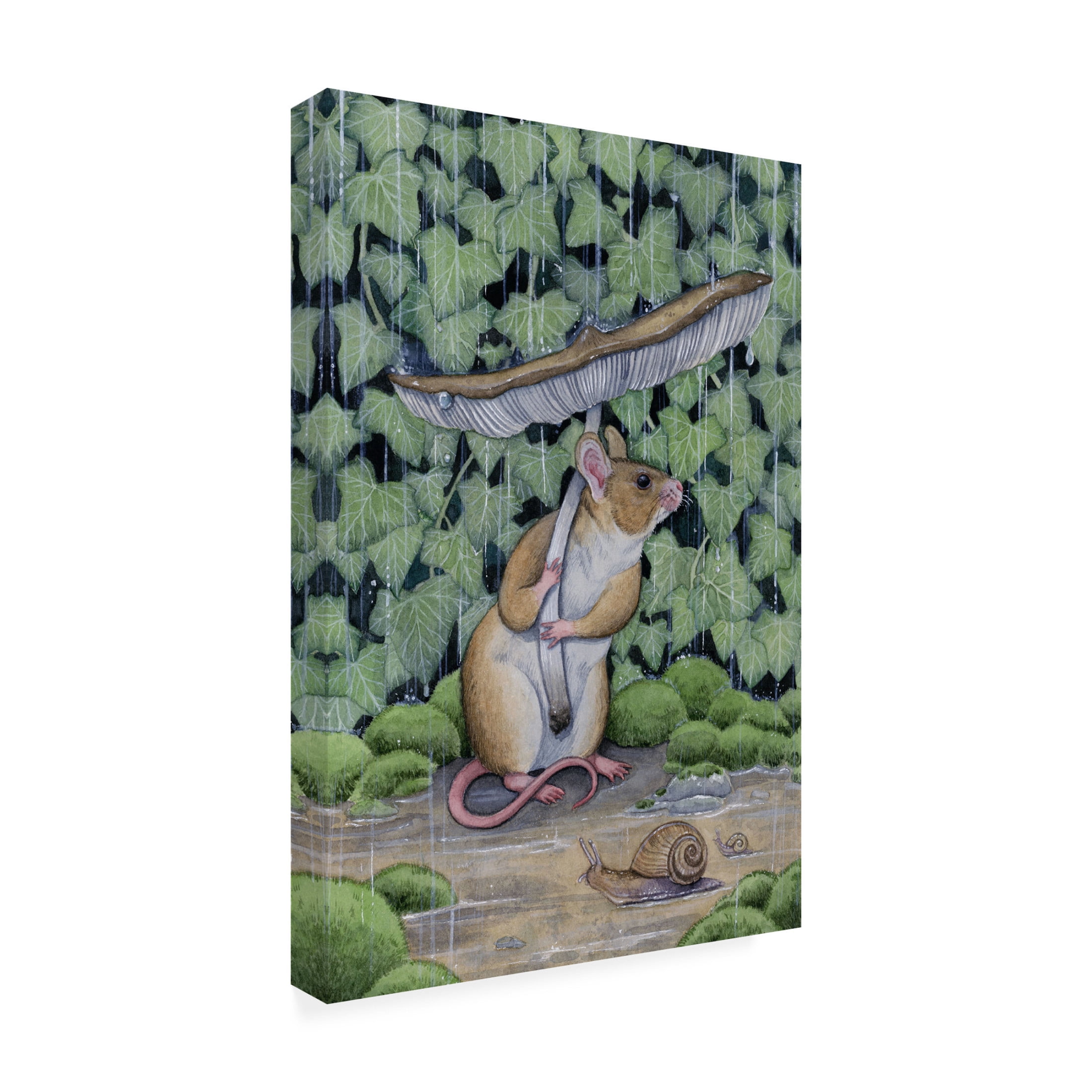 Trademark Fine Art Lea Chaillaud Spring Shower Canvas Wall Art